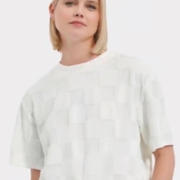 NWT UGG Teagin women's checkered crop top size L - Picture 1 of 3